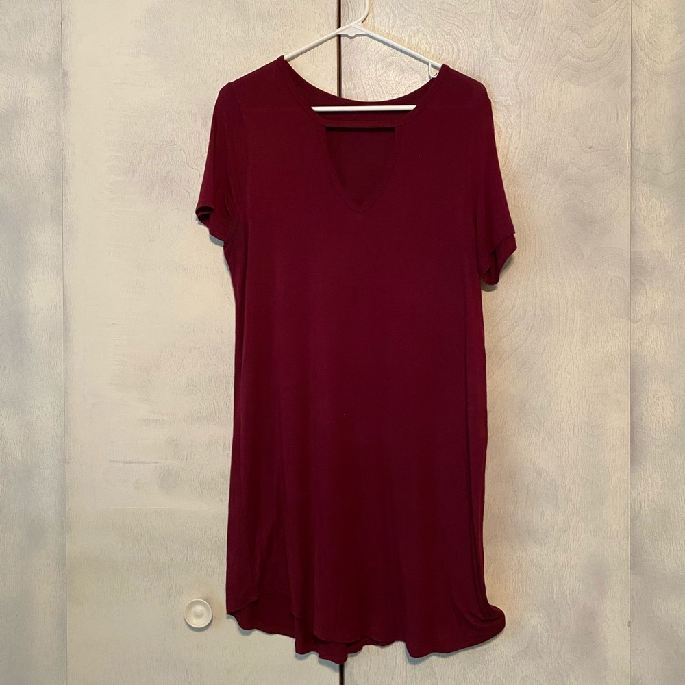 Cut out tshirt dress